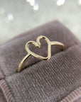 14k Heart Ring - Magpie Jewellery