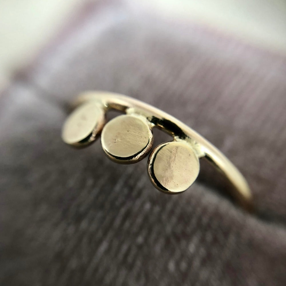 14k Pebble Ring - Magpie Jewellery