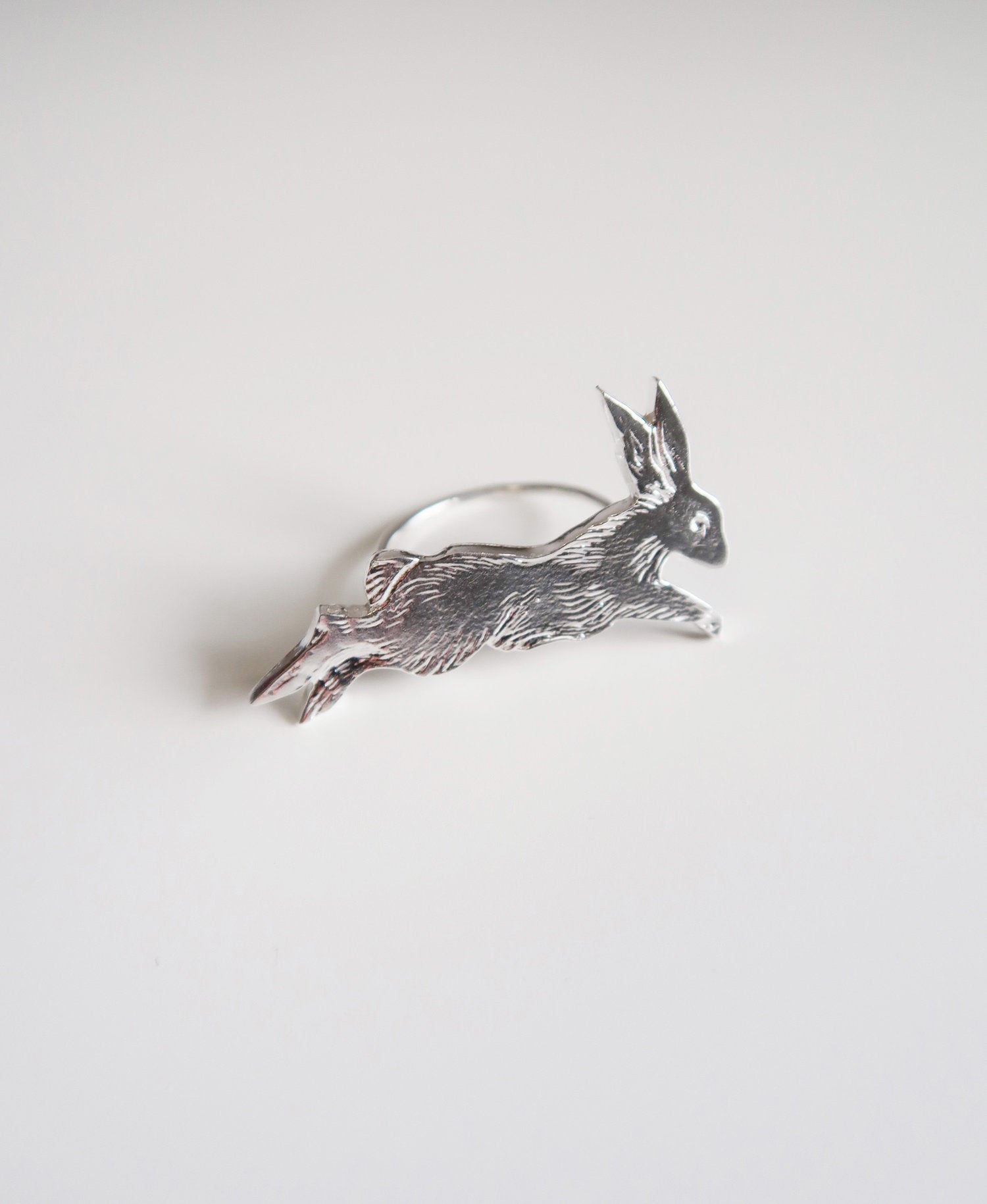 Leaping Rabbit Ring - Magpie Jewellery