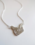 Cat Head Necklace - Magpie Jewellery