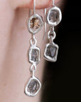Hera Mini Diamond Slice Earrings - Magpie Jewellery