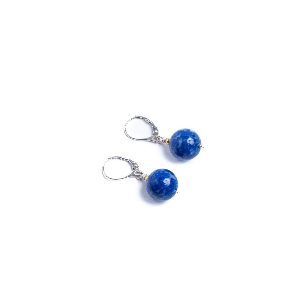 4-Corners French Hook Gemstone Drop Earrings - Magpie Jewellery