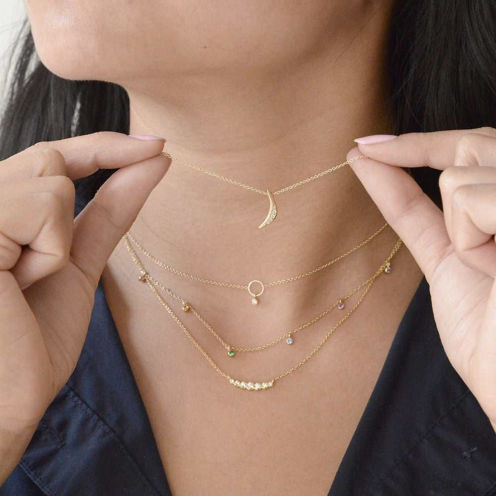 Graduated Diamond Necklace - Magpie Jewellery