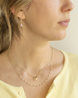 Oval Freshwater Pearl Tied Necklace - Magpie Jewellery