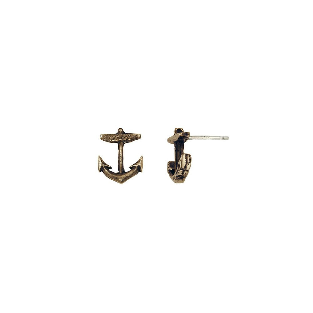Anchor Symbol Studs - Magpie Jewellery