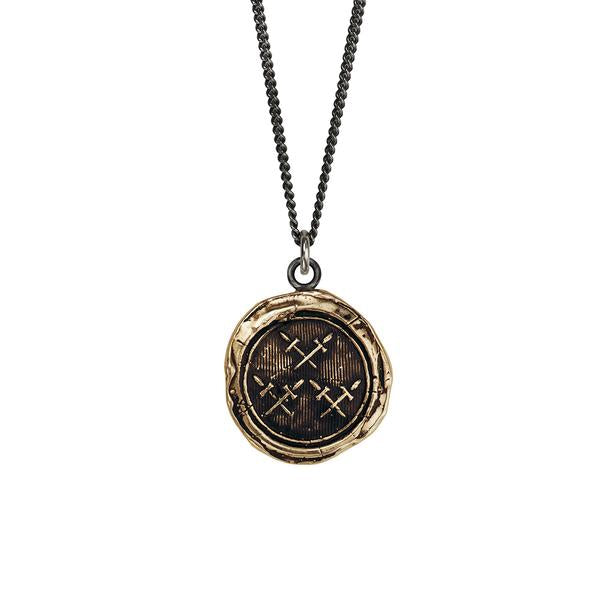 Crossed Daggers Talisman Bronze | Magpie Jewellery
