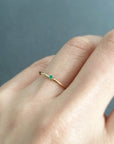 Baby Emerald Birthstone Ring (May) | Magpie Jewellery