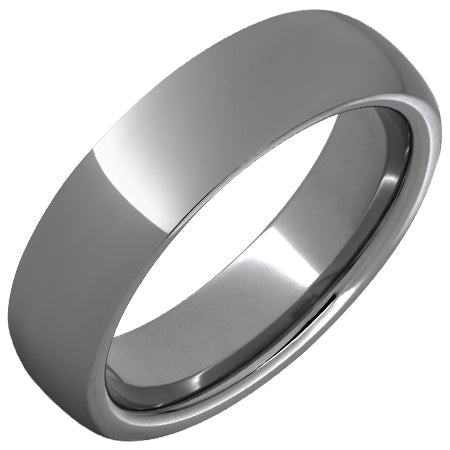 Rugged Tungsten™ Domed Polished Band - 6mm