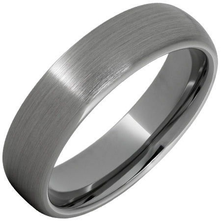 Rugged Tungsten™ Domed Band with Satin Finish