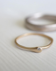 Micro Engagement Diamond & Gold Engagement Ring | Magpie Jewellery