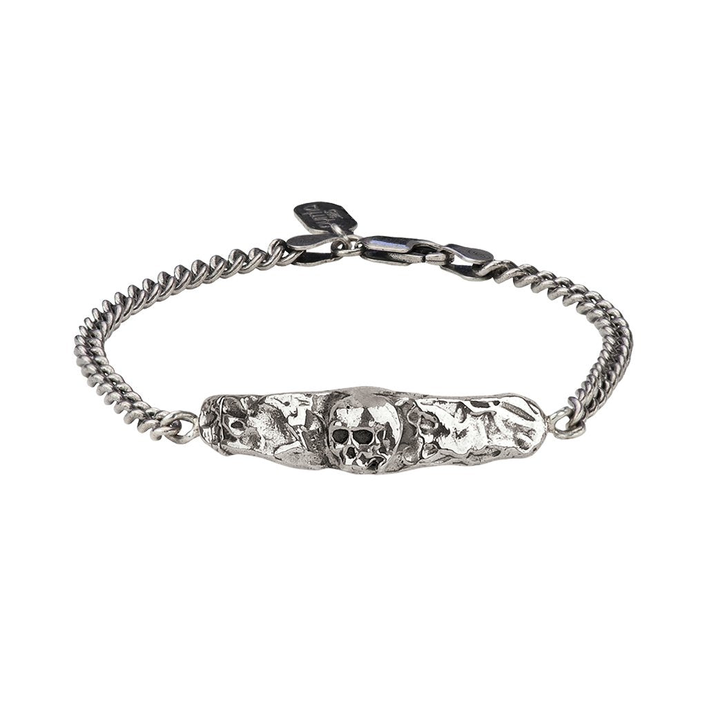 Skull Bar Bracelet Silver | Magpie Jewellery