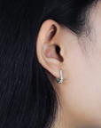 U-Shaped Huggie Hoop Earrings - Magpie Jewellery