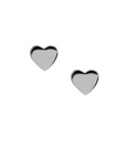 Icon Heart Studs Silver - Magpie Jewellery