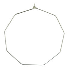 Large Hexagon Hoop - Magpie Jewellery