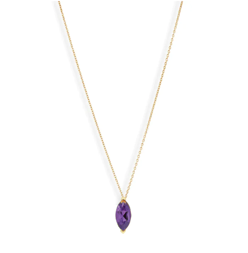 Marquise Gem Pendant Necklace - Magpie Jewellery