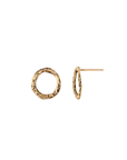 Extra Small 14K Gold Open Circle Stud | Magpie Jewellery