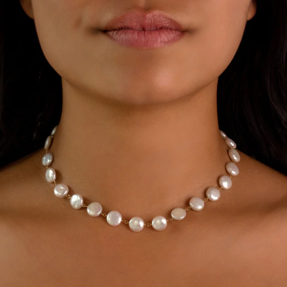 Coin online pearl necklace