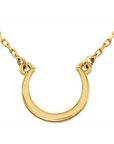 14K Yellow Crescent Necklace - Magpie Jewellery