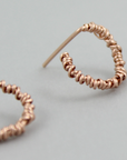 Rose Gold Circle Stud | Magpie Jewellery