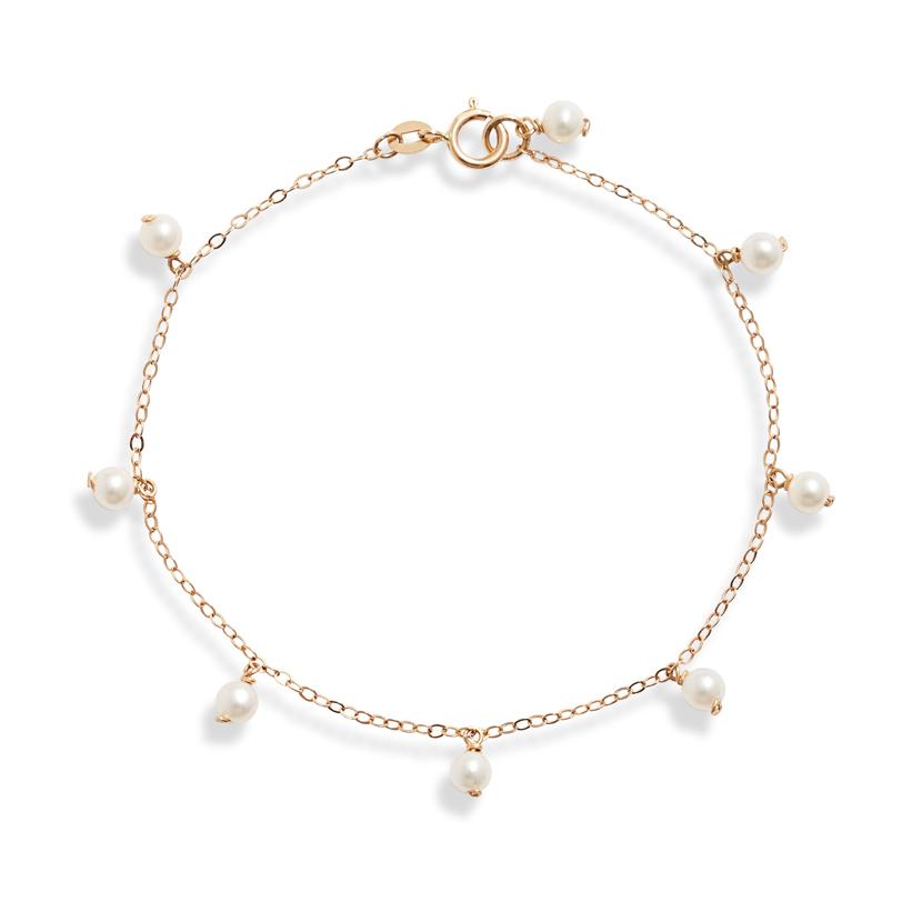Baby Pearl Station Bracelet - Magpie Jewellery