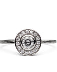 Classic Halo Diamond Engagement Ring - Magpie Jewellery