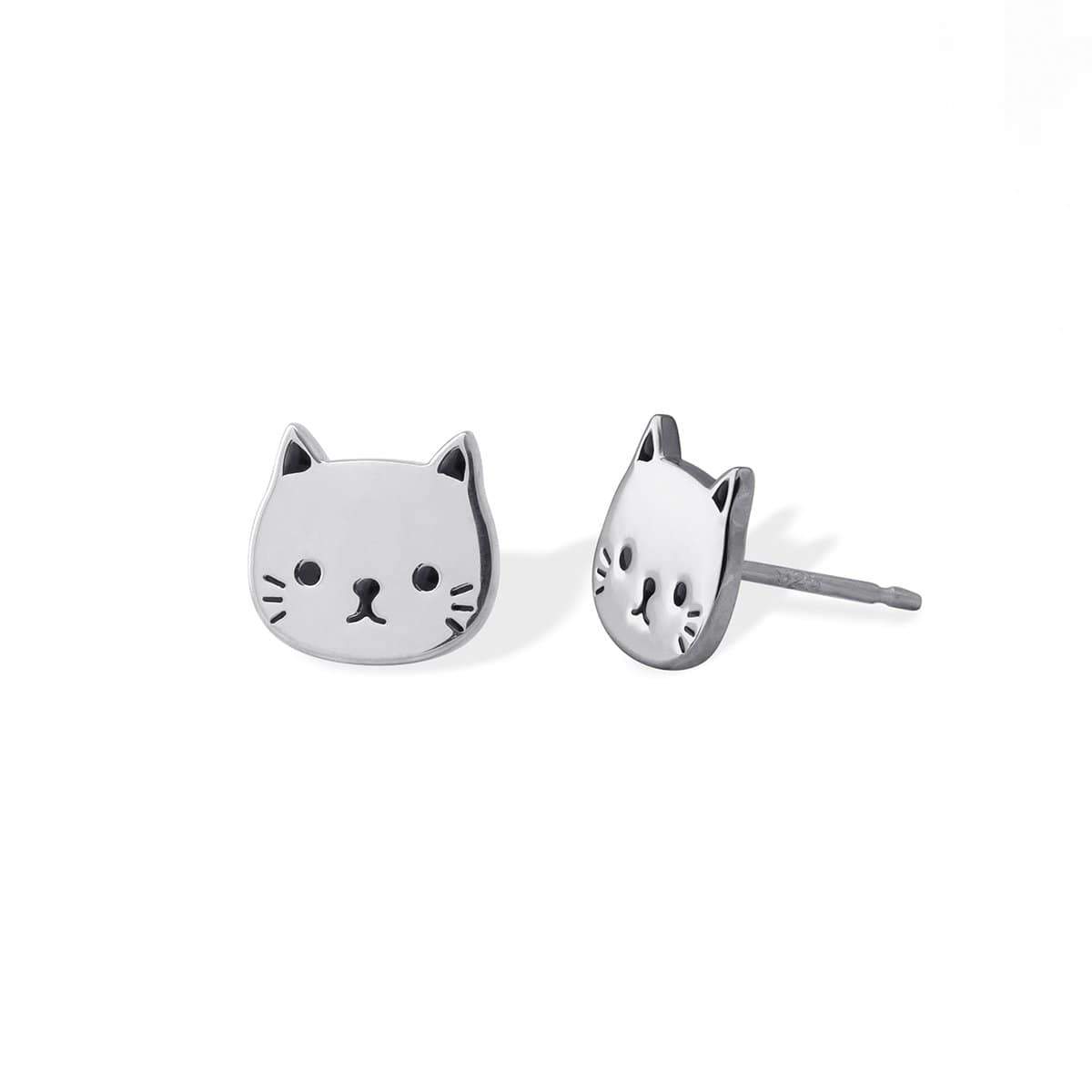 Kitty Cat Studs - Magpie Jewellery