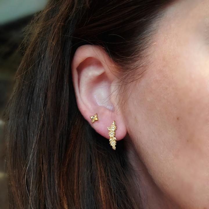 Buttercup Crescent Post Earrings | Magpie Jewellery