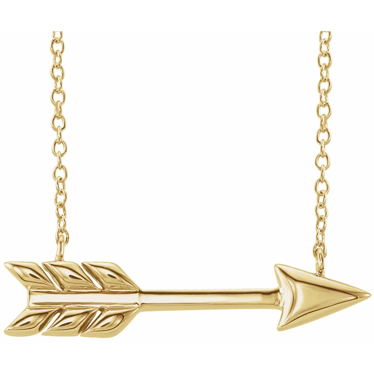 14ky Arrow Necklace - Magpie Jewellery