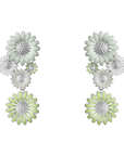 DAISY Green and White Earrings | Magpie Jewellery