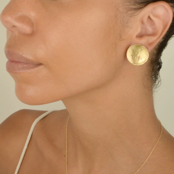 Gold 2025 disc studs