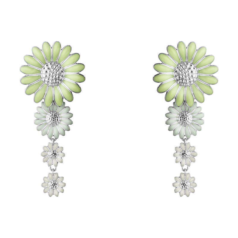 DAISY Green and white Earrings | Magpie Jewellery