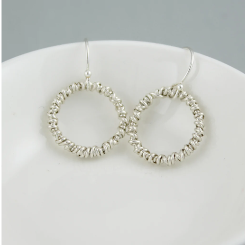 Sterling Silver The Circle Earring | Magpie Jewellery