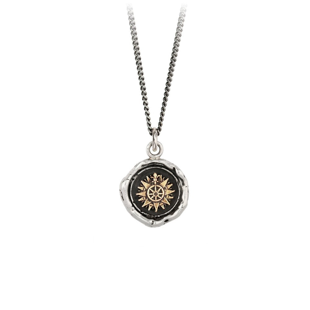 Direction 14k Gold On Silver Talisman - Magpie Jewellery