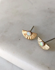Opal Sunburst Earrings | Magpie Jewellery