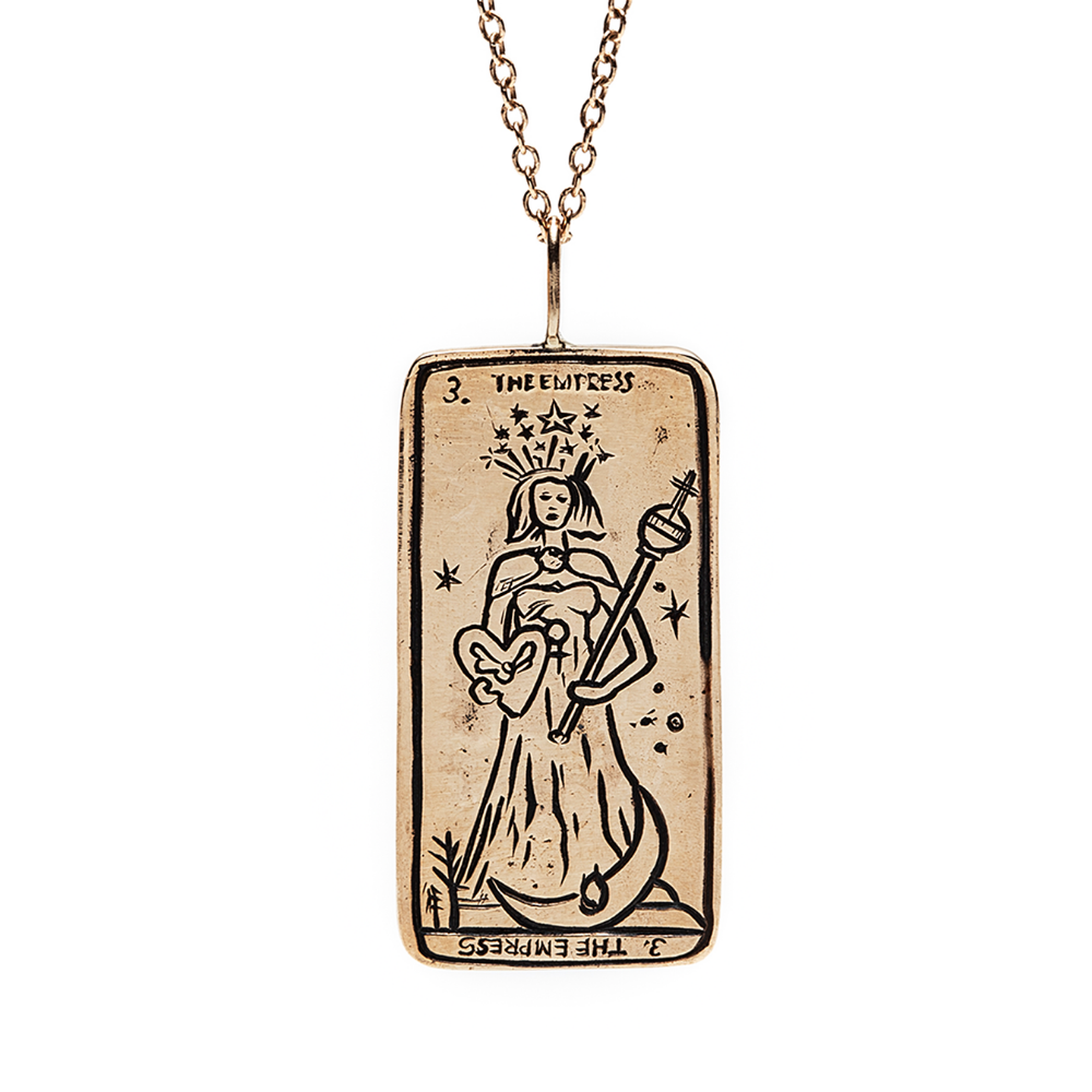 The Empress Tarot Card Necklace - Magpie Jewellery