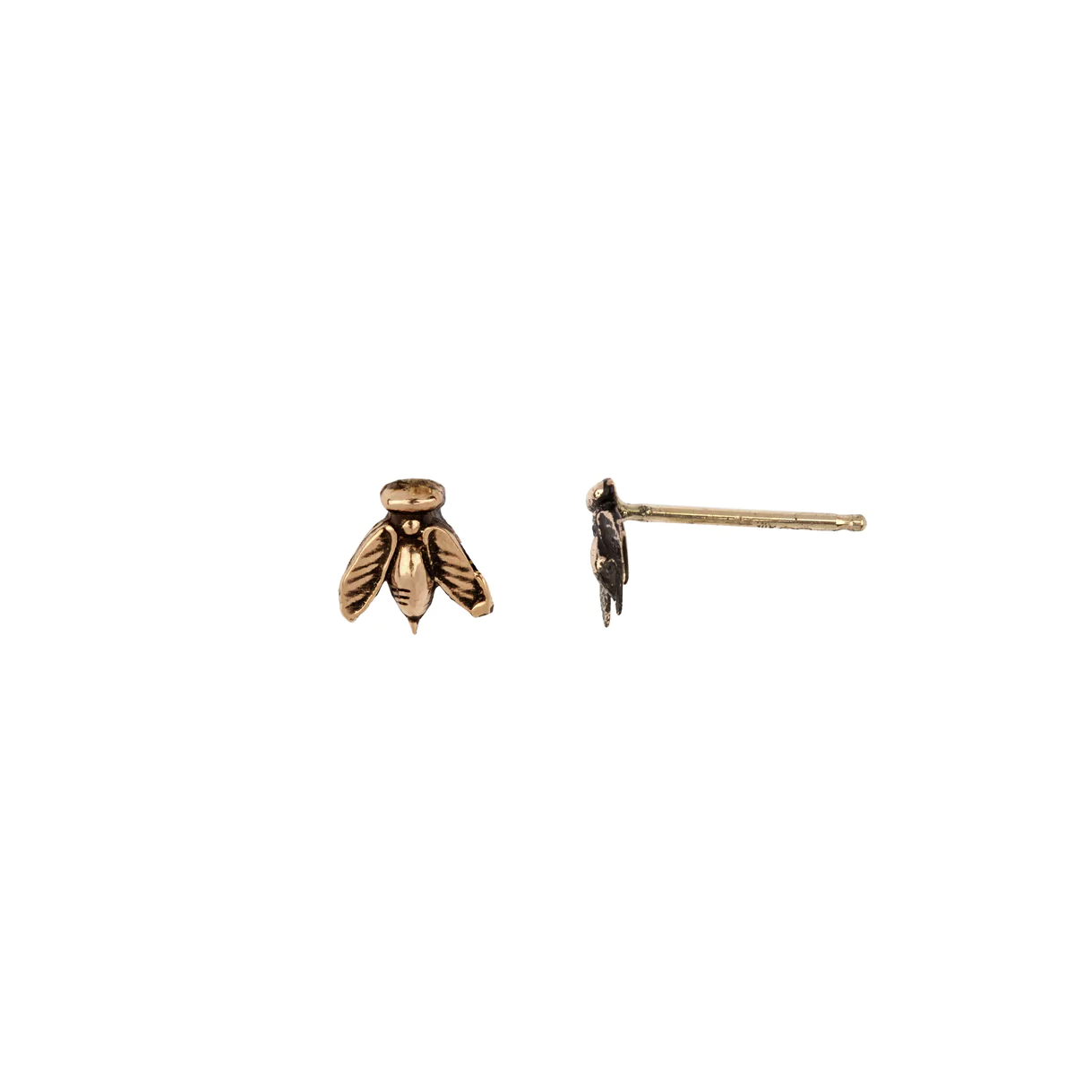 Bee 14K Gold Symbol Stud | Magpie Jewellery