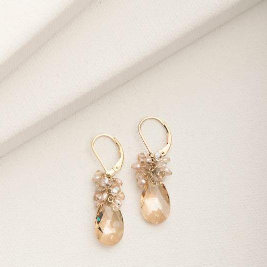 Mini Scarlet Earring in Blush Gold | Magpie Jewellery