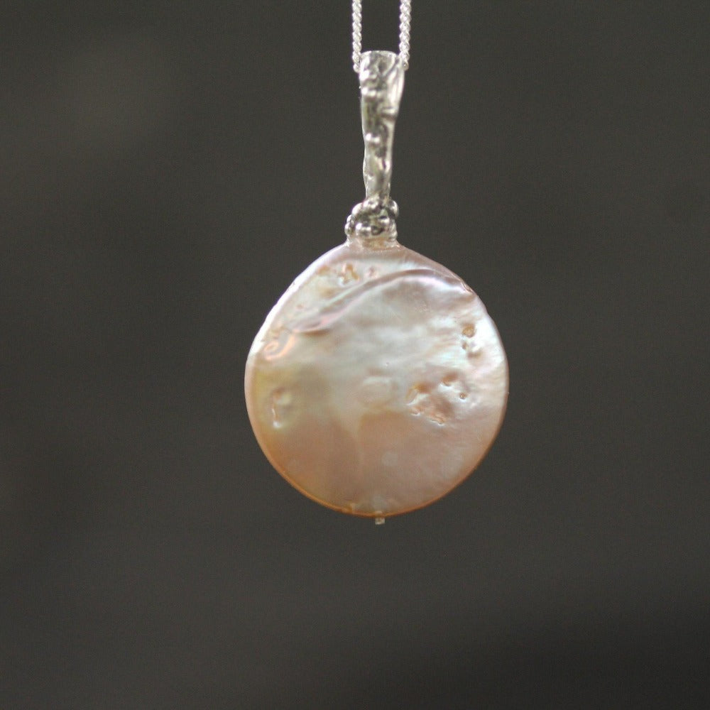 Mother Moon Pearl Pendant Magpie Jewellery