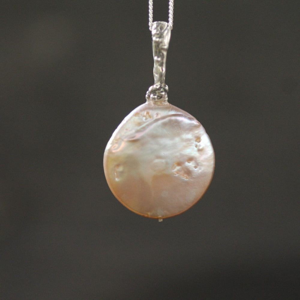 Mother Moon Pearl Pendant - Magpie Jewellery