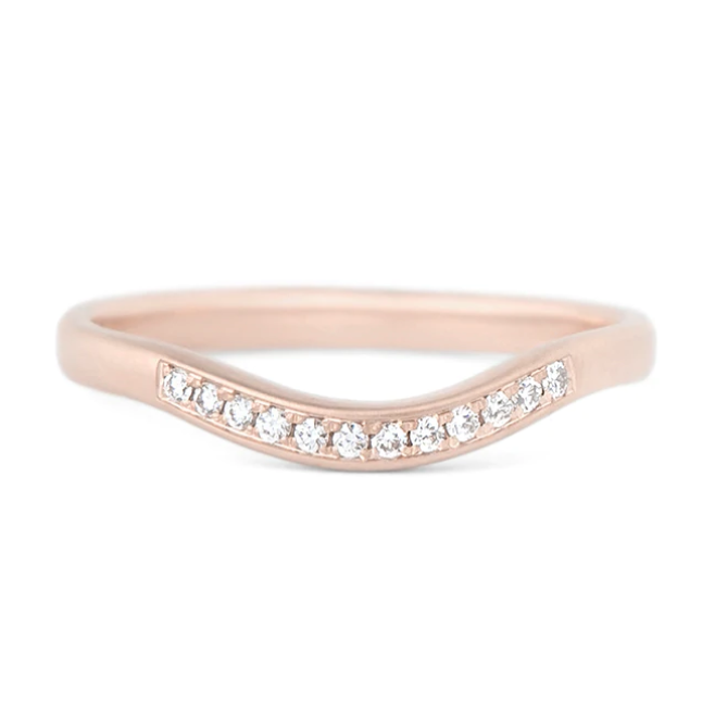 Diamond Wave Cup Jacket Band - Magpie Jewellery