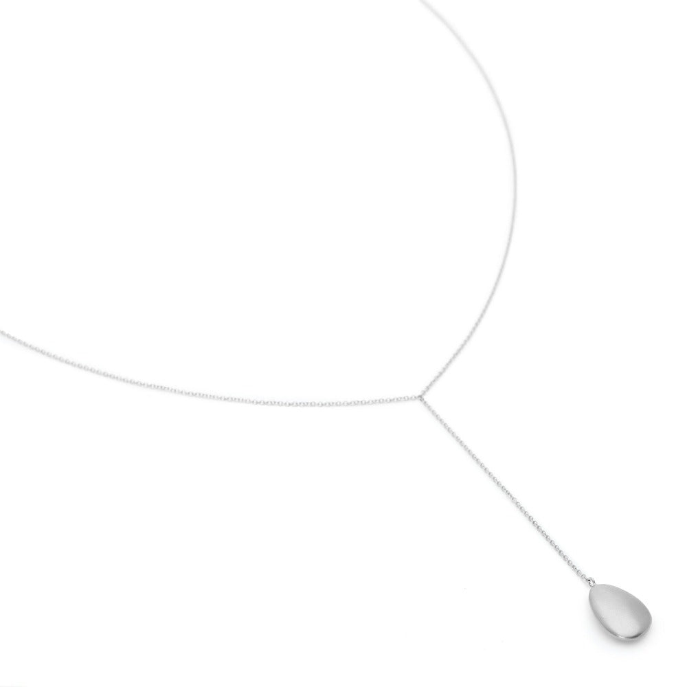 Petal Oval Pendant Drop Chain - Magpie Jewellery