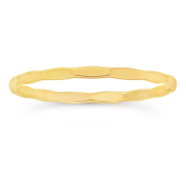 Gold-Filled Faceted Stackable Ring - Magpie Jewellery