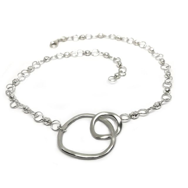 Linked Double Circlet Necklace | Magpie Jewellery