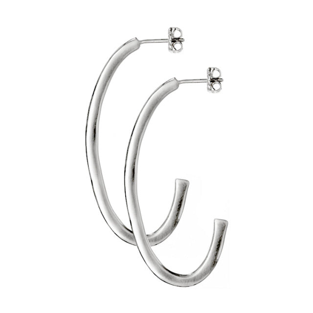 Ovalette Hoops | Magpie Jewellery