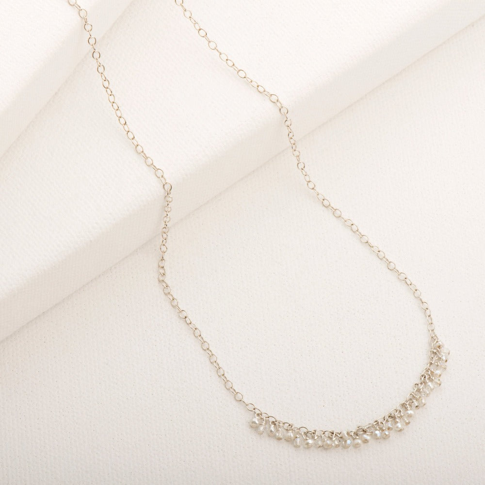 Crystalline Delica Fringe Necklace - Magpie Jewellery