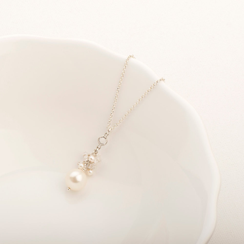 Mini Hannah Multi-Pearl Cluster Necklace - Magpie Jewellery