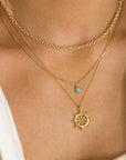 Sofia Slice Necklace-Turquiose | Magpie Jewellery