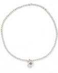 Stretchy Silver Baby Bracelet - Magpie Jewellery