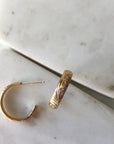 Flora Hoop Earrings - Magpie Jewellery