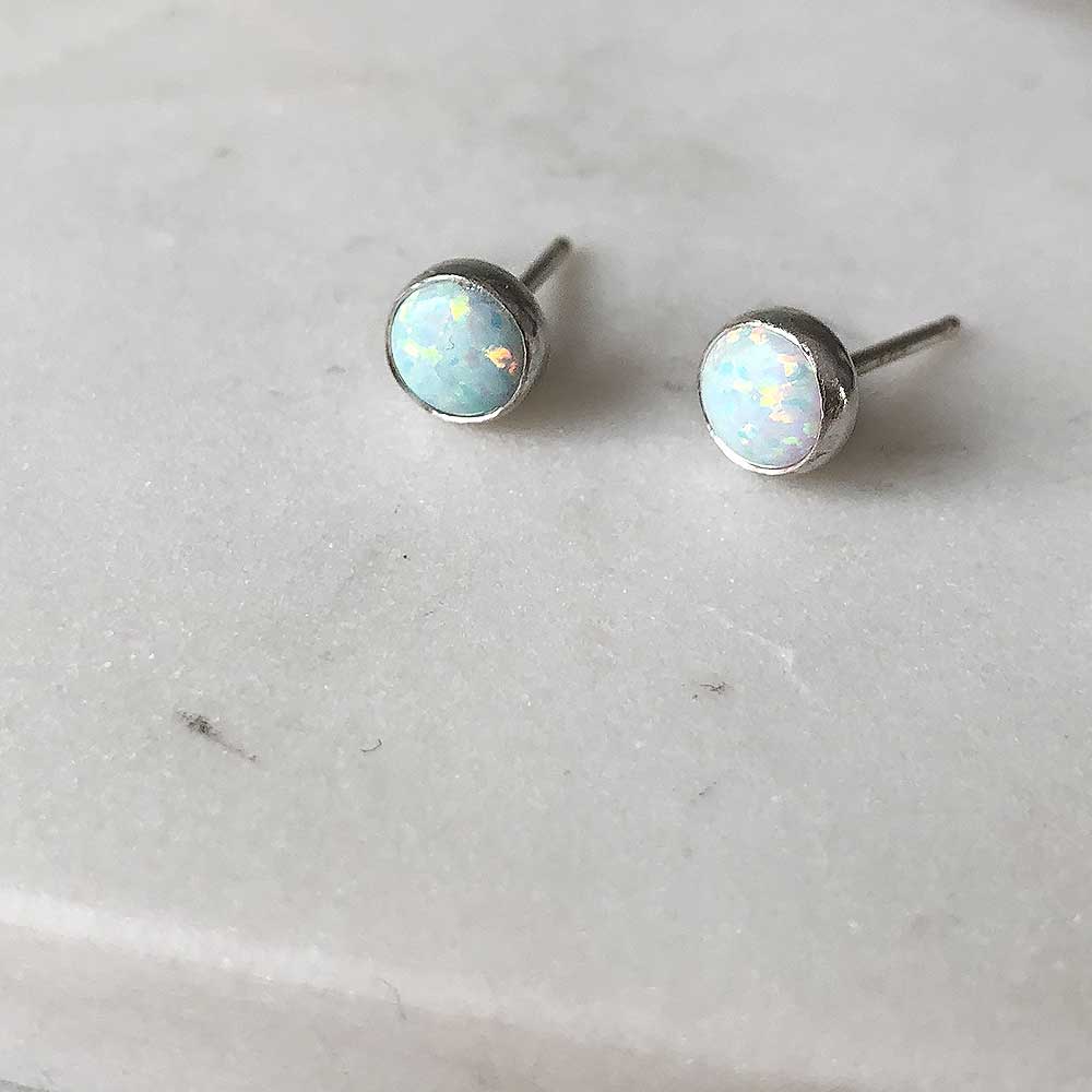 Gemstone Stud Earrings - Magpie Jewellery